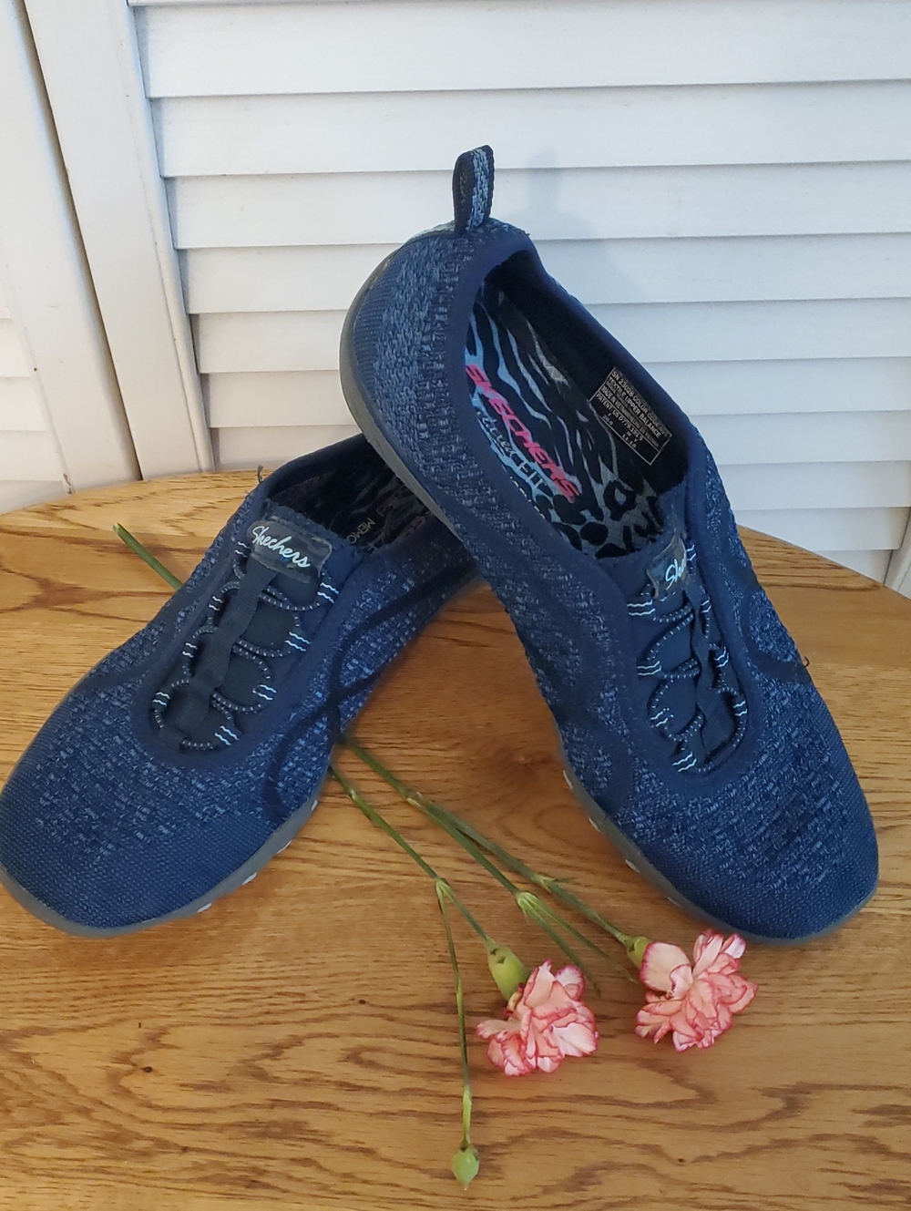 Skechers Relaxed Fit Air-Cooled Memory Foam Navy Sneakers, Size 8